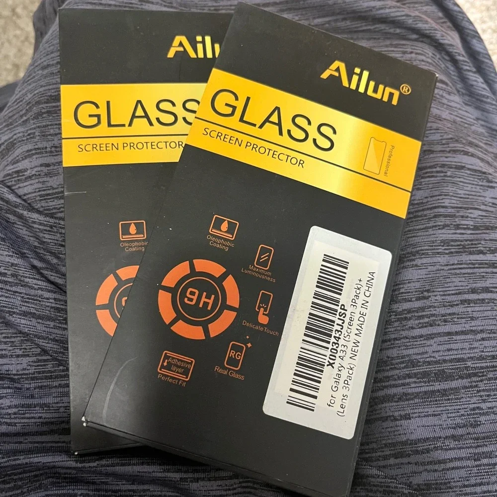 Lot of 2 Galaxy A33 Screen & Lens Protector Pack - Brand New